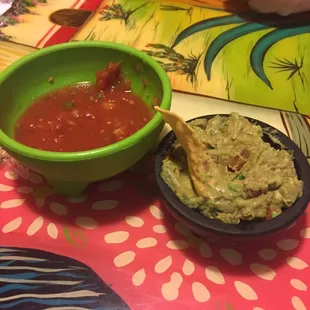 Small Guacamole and complimentary chips and salsa!