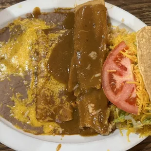 Combination No 1. Taco, Tamale, Enchilada