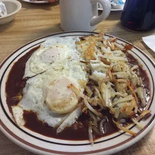 Huevos Rancheros eggs over easy!