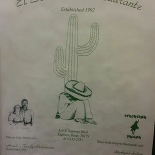Menu Cover