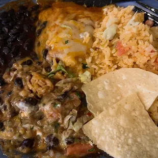 Lunch cheese tostada