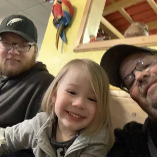 Just me and the boys grubbing some salsa!