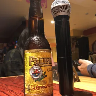 Beer and karaoke! Perfect