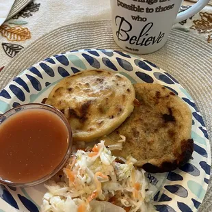 Pupusas (we ordered them to go)