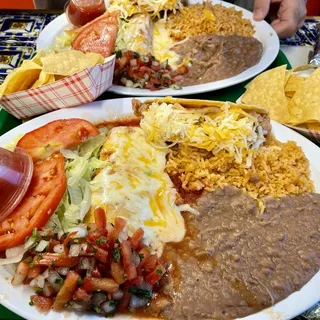 One Tamale And One Crispy Taco