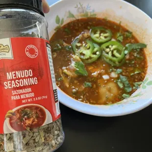 I got Menudo at the restaurant in the store Meh... but I gussied it up lol