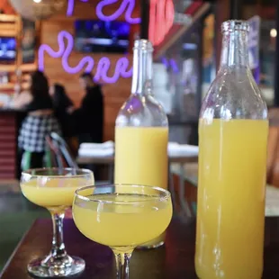 Bottomless Mimosas for weekend brunch!