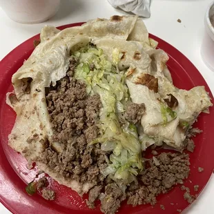 Beef burrito