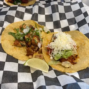 Chicken and Tinga tacos