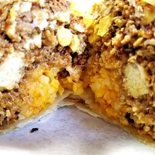 Chorizo Breakfast Burrito...this baby is flying out with us... Burrito on a Plane... Going to be a hit folks