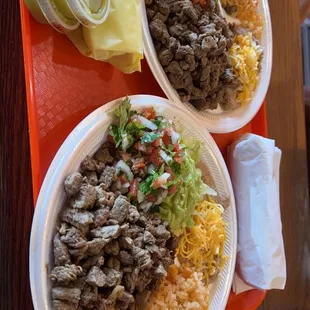 Carne asada plate