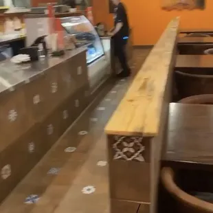 This was a photo I took just a couple minutes before I got into it with guy at the counter there...I was showing my fiancé where I was.