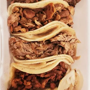 Tacos - asada, pollo, carnitas, al pastor