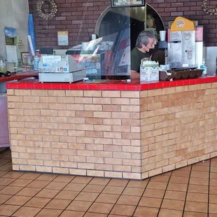 Inside of el super taco