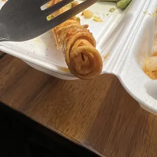 Skimpy meat in rolled tacos