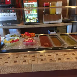Condiments bar