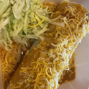 Wet bean and cheese burrito