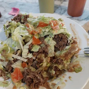 #14 partially eaten  Yumm! Lots of aMAZing Barbacoa!