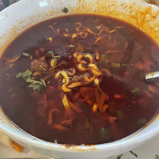 Birria noodles