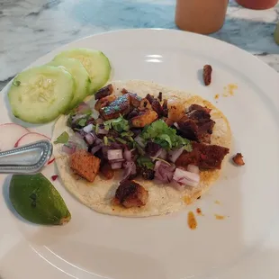 Al Pastor Taco   Good flavor, but I will try a different meat next time 12-1-23