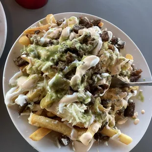 Asada crispy fries
