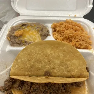 Beef Taco Plate