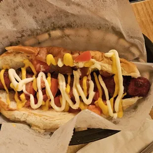 Sonoran hotdog