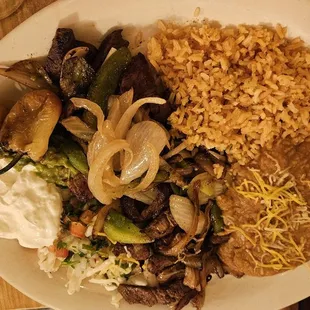 Steak fajitas