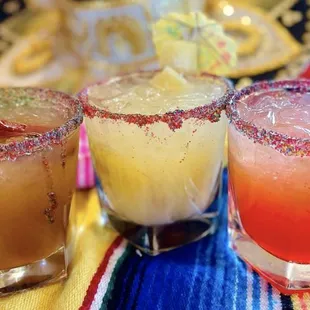 A magical trio!!
Tamarind, Piña, and Watermelon Margaritas!!