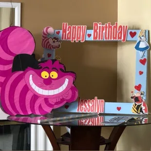 They did a great job making my alice in wonderland themed piñata and picture frame.
