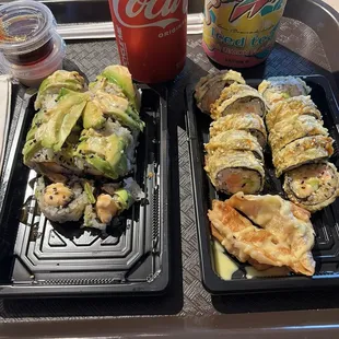 Tiger Roll, Gyozas Pork, Dragon Roll