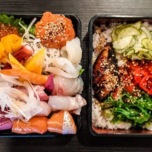 The dinner chirashi bowl.