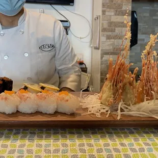 sashimi, sushi, sushi and sashimi, food