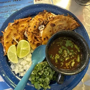 Birria - beef and pulled pork.