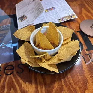 Complementary house chips.