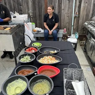 Cleo the owner and the delicious sides