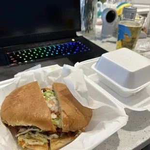 Torta de carne al pastor.