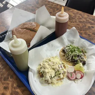 Steak Torta, Sope &amp; Tortilla