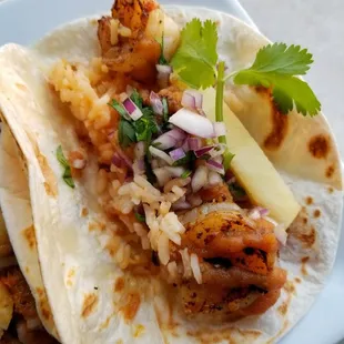 Shrimp taco Al Pastor Tacos