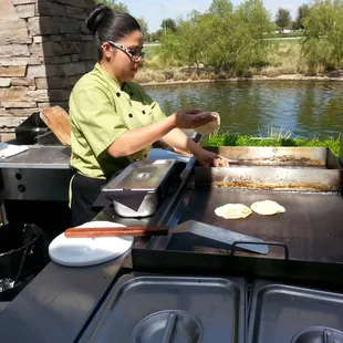She knows how to make the best corn tortillas at your event