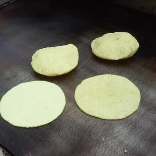 Fresh hand made tortillas at you event.