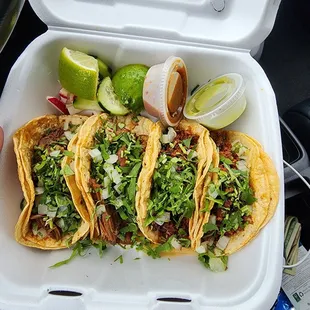 Chorizo and Barbacoa Tacos