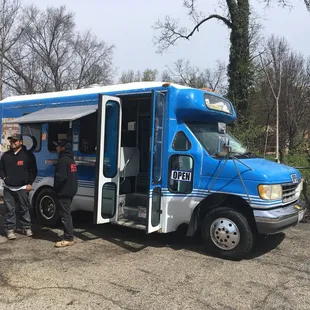 El Taco Bus in front of Norwood Drive Thru. Great little hidden gem for delicious tacos!