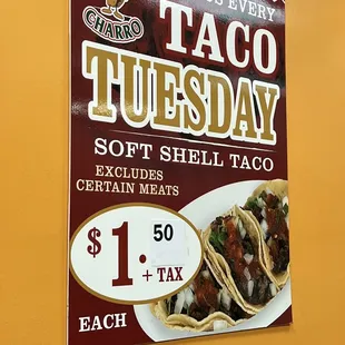 Taco Tuesday as of October 2022