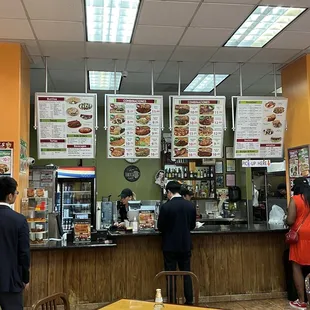 Order up front and they call your number