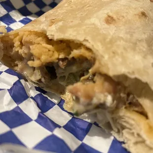 Burrito with asada