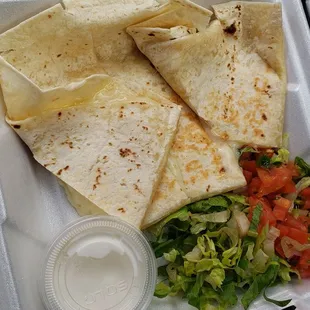 Cheese quesadilla 5.99