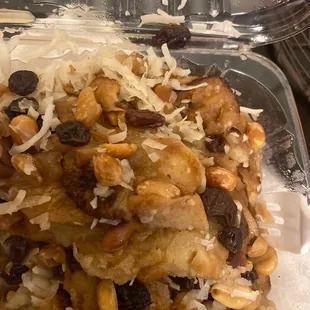 Capirotada (Mexican bread pudding) not good at all.