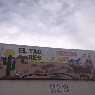 a sign for a mexican restaurant