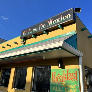 the front of the restaurant